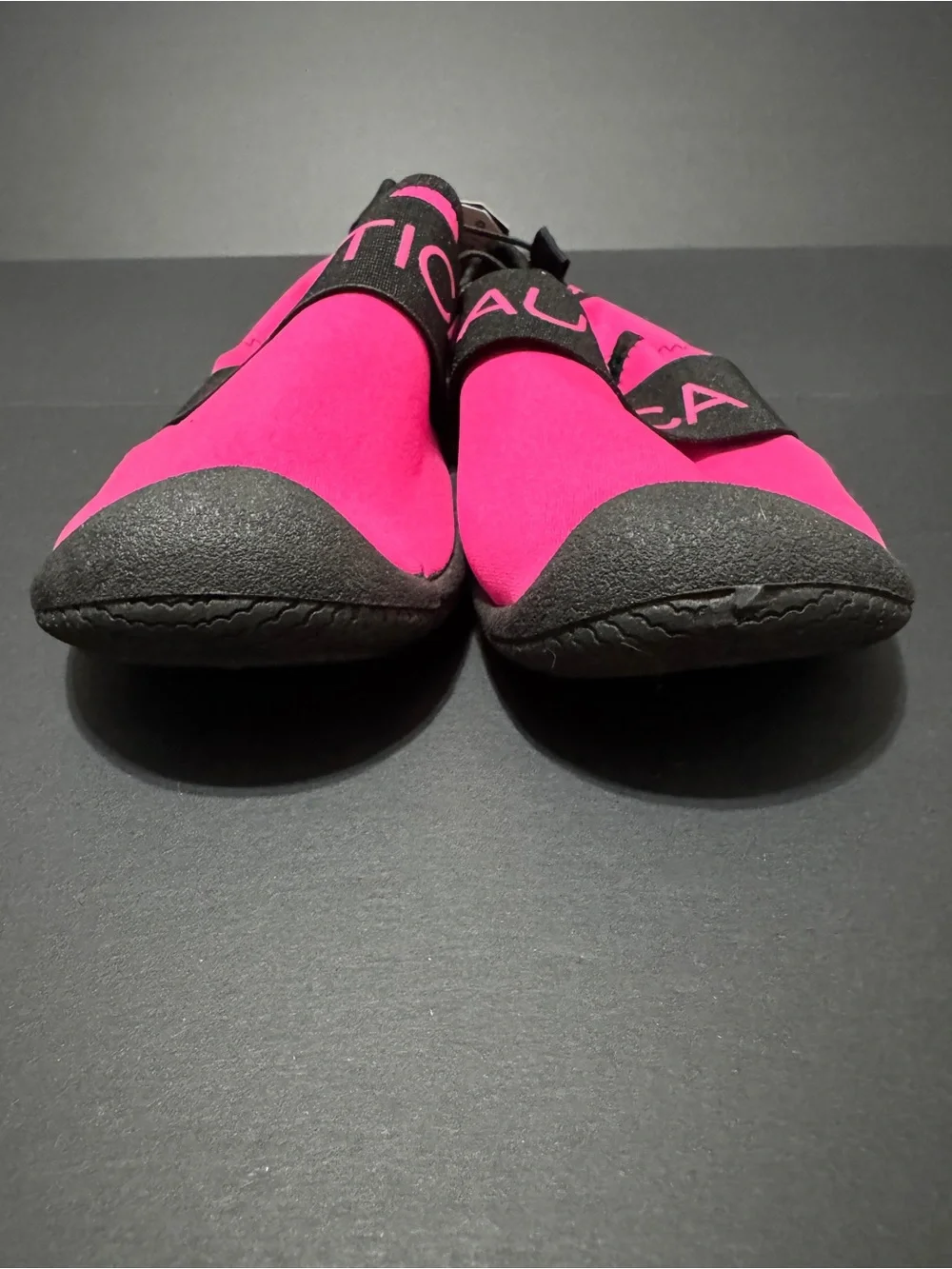 Nautica Hot Pink Slip-On Water Shoes with Black Trim